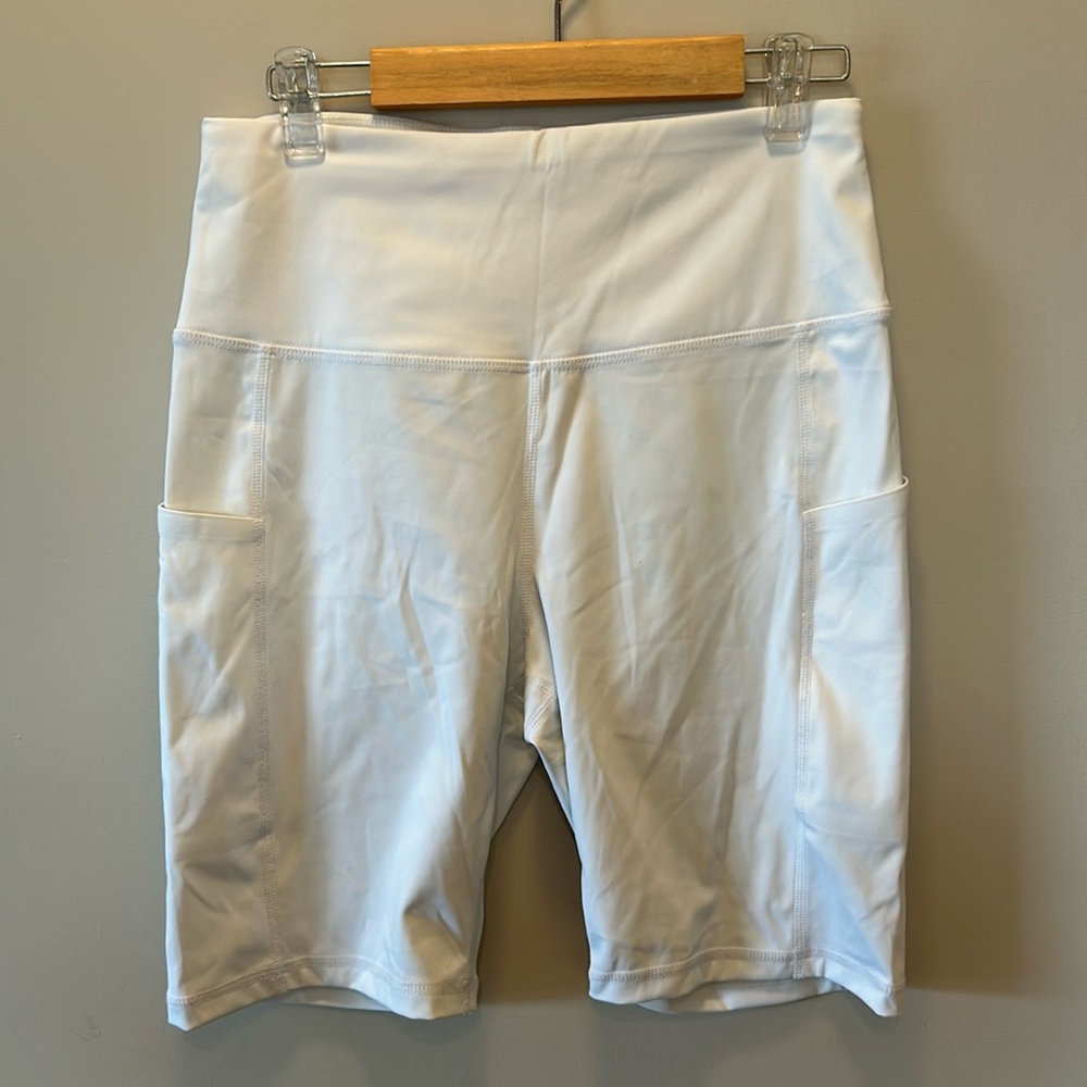White Biker Shorts - Picture 5 of 7